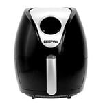 Geepas Vortex 3.5L Digital Air Fryer - 10-in-1 Convection Air Fryer with Touchscreen, 60 Minutes Timer & Non-Stick Basket - Oil Free Fat Free Toaster Oven - 2 Years Warranty, 1400W, Black