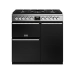 Stoves 444411485 Precision Deluxe 90cm Dual Fuel Range Cooker - Stainless Steel