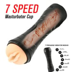 Sex toys 7 Vibrating Massager Vagina Male Masturbation Flesh Cup Pussy for Men