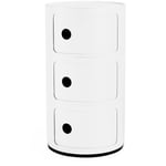 Componibili Recycled Storage With 3 Compartments, White