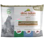 Ekonomipack: Almo Nature HFC Natural Pouch 24 x 55 g  - Blandpack: Kyckling + Tonfisk i gelé (6 sorter)