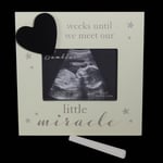 Bambino 'Week's until we meet our Little Miracle' Baby's Scan Photo Frame