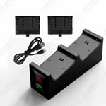 Charging Kit Charger Station Base + Battery + USB Cable For XBox One Controller