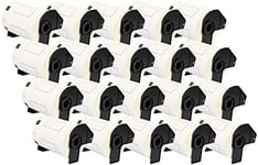 Compatible DK11240 Barcode Labels (600 Labels per Roll) for Brother QL-1050, QL-1060N Label Printers, Thermal Paper Roll (102mm x 51mm)