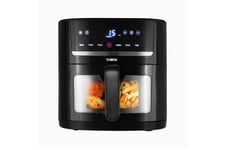 4L Vortx SpaceSaver Air Fryer Black Digital with Window