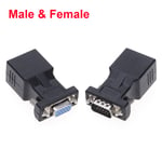 Network Adapter Vga Male/female To Rj45 Female Cable Connector Male &