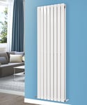 NRG 1800x544mm Vertical Flat Panel Designer Bathroom Tall Upright Central Heating Premium Radiator Gloss White Double Column