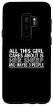Coque pour Galaxy S9+ Mouton amusant - This Girl Cares About Is Her Sheep