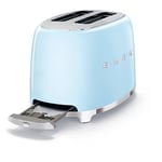 Smeg TSF01PBUK 50's Style 2-Slot Gloss Blue Toaster