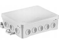 Simet Väggdosa 90X40x135mm Med Integrerad Genomföring, Självlåsande, Halogenfri, Fastbox&Amp Hook-Serien Grå Ip54 Ns9 35404102