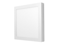 Nedis Wi-Fi Smart - Innertakslampa - LED - 18 W (motsvarande 75 W) - klass F - RGB/varmt till kallt vitt ljus - 2700-6500 K - fyrkantig - vit