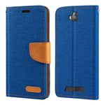 Cubot King Kong CS Case, Oxford Leather Wallet Case with Soft TPU Back Cover Magnet Flip Case for Cubot King Kong