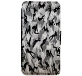 DPM Grey Ladies Camouflage Colours & Patterns Leather Flip Phone Case Cover - Wallet - For (iPhone 8 Plus)
