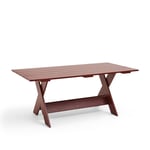 HAY - Crate Dining Table L180 - Iron red - Matbord utomhus