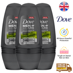 Dove Men+Care Minerals Sage Anti Perspirant Deo Roll On 48H Protection 50ml 3 Pk