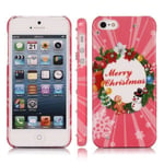 Apple Merry Christmas Bling (grön Julkrans) Iphone 5 Skal