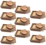 A Plus+ 10 PCS Eco Wooden USB Flash Drive 16GB Heart Shaped with Matching Box for Wedding Photography Valentine's Day