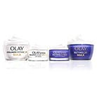 Olay Plump Up The Party with Collagen Peptide24 MAX Day Moisturiser + Eye Cream & Retinol24 MAX Night Moisturiser + Eye Cream