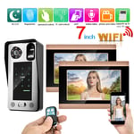100-240V 7inch WiFi Wired Video Doorbell APP Remote Video With 1 Camera 2 Mo BGS