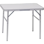 Table de camping en Aluminium et MDF.Table de jardin pliable.Table de pique-nique/Balcon. Hauteur réglable - Woltu