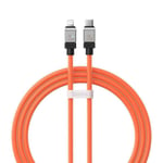 Baseus USB-C Till Lightning Kabel 2m CoolPlay - Orange - TheMobileStore Lightning Kablar