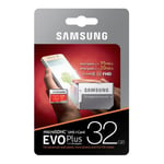 Samsung Microsdhc Evo Plus Minneskort, 32gb