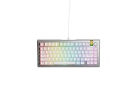 Glorious Gaming Gmmk 3 Pro He 75% Prebuilt, Kabel, Usb, Mekaniska Tangentbrytare, Qwerty, Rgb Led, Silver