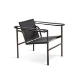 Cassina - LC1 Outdoor Armchair, Cat. L Kemi, Tabacco 13L361, Frame Textured Green - Loungestolar