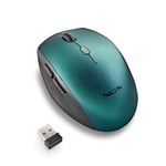 NGS Bee Blue - Wireless Mouse, Ergonomic Mouse with Silent Keys, with 5 Buttons and Scroll Wheel, 2.4 GHz Wireless Connection, Special for Right-Handed, Adjustable DPI, Blue Color