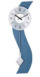 Hermle Horloge Murale en Bois, Bleu, 70 x 23 x 6 cm