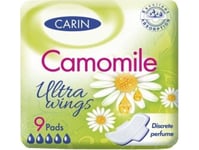 Carin_Antiseptic Ultra Wings Ultra-Thin Sanitary Napkins With Wings Camomile 9Pcs