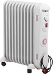 Prem-I-Air 2.5 kW 11 Fin Oil Filled Radiator with 24 Hour Timer