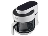 Adler Air Fryer-Ugn Med Glasskål | Ad 6316 | Effekt 1200 W | Kapacitet 3 L | Konvektion | Vit/Svart