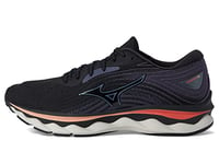 Mizuno Women's Wave Sky 6 Running Shoe, Black/Quicksilver, 5 UK