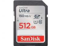 SanDisk Ultra, 512 GB, SDXC, Klasse 10, UHS-I, 150 MB/s, Klasse 1 (U1)