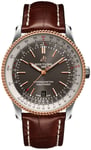 Breitling U17326211M1P2 Navitimer 1 Automatic 41 Grå/Läder Ø41 mm
