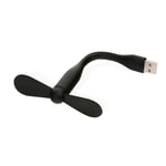 USB-vifte med svanehals (12 cm), svart