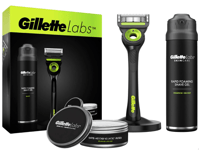 Gillette Labs Exfoliating Bar - Foaming Shave Gel - Moisturiser - Gift Set  NEW