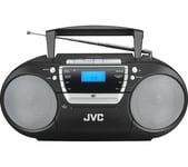 JVC RC-D322B DABﱓ Bluetooth Boombox - Black, Black