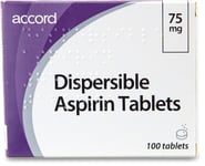 Accord Dispersible Aspirin 75mg 100 Tablets