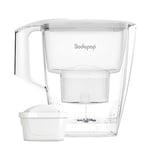 Sodapop Selina Carafe filtrante avec 1 cartouche filtrante Blanc Capacité 3 l Compatible BRITA®* Passe au lave-vaisselle