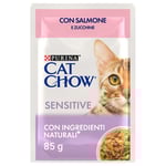 Ekonomipack: PURINA Cat Chow 52 x 85 g - Sensitive lax och zucchini
