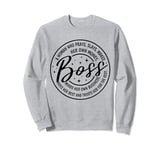 Boss Definition CEO woman boss empowerment motivational Sweatshirt