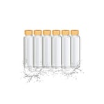 6x Dryckesflaska med bambulock 500 ml