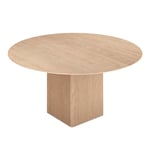 Dk3 - Ten table round matbord Ø120cm tvålad ek - Matbord - Christian Troels & Jacob Plejdrup - Träfärgad - Trä