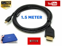 Micro Hdmi 1.5m Cable ForPANASONIC Lumix DC-TZ200EB-K Camera