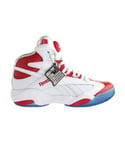 Reebok Shaq Attaq Mens White Trainers - Multicolour Leather (archived) - Size UK 7.5