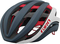 Giro Aether Spherical Casque pour Hommes, Gris Mat/Blanc/Rouge, L