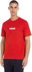 Tommy Hilfiger Men's MONOTYPE Box TEE MW0MW34373 S/S T-Shirts, Primary Red, L
