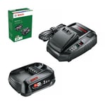 Bosch DIY Laddpaket 2,5Ah batteri och laddare, AL 1830 CV + 18V LI